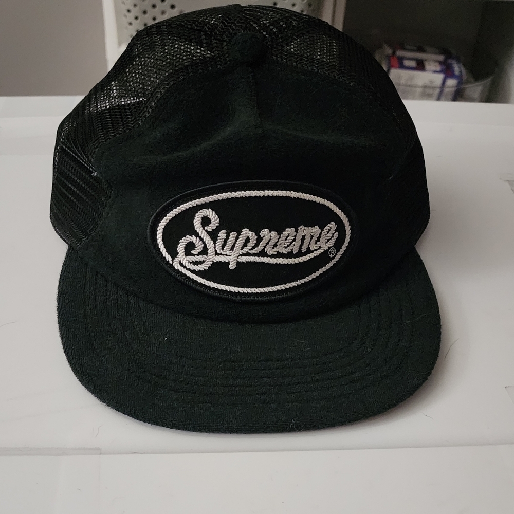 Supreme Black Mesh Cap